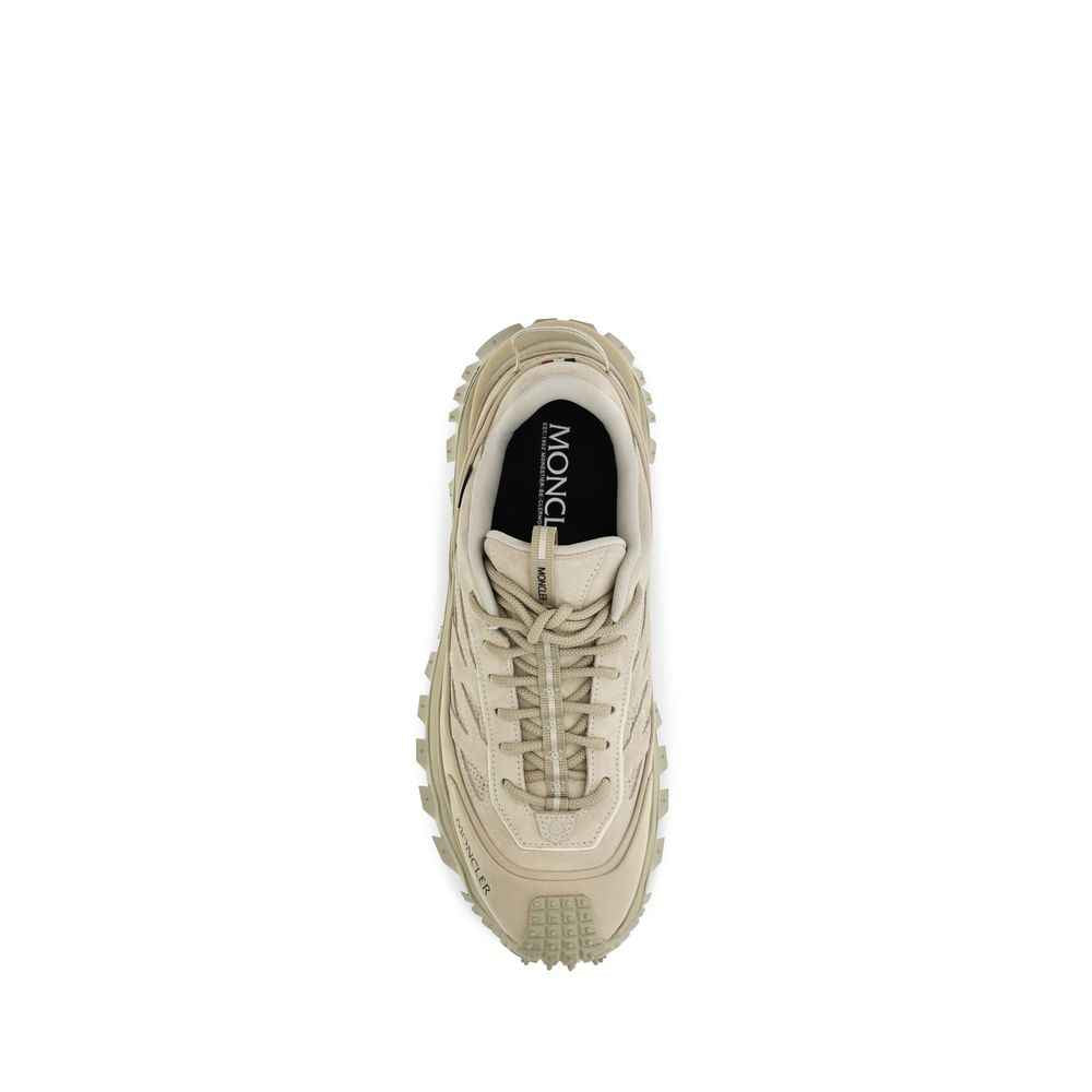 Beige Calf Leather Bos Taurus Athletic Sneakers