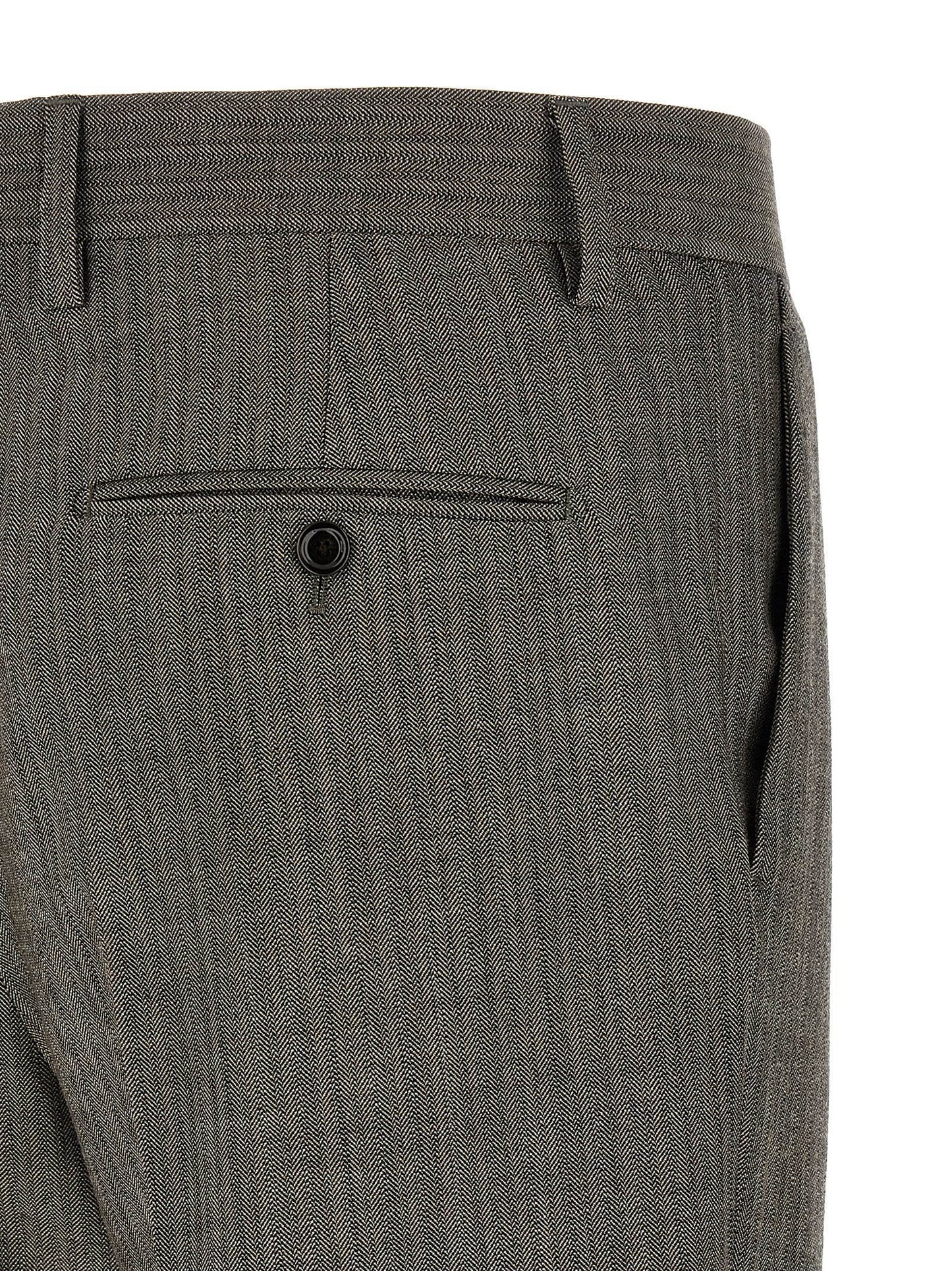 Gray Virgin Wool Two-Piece Suit