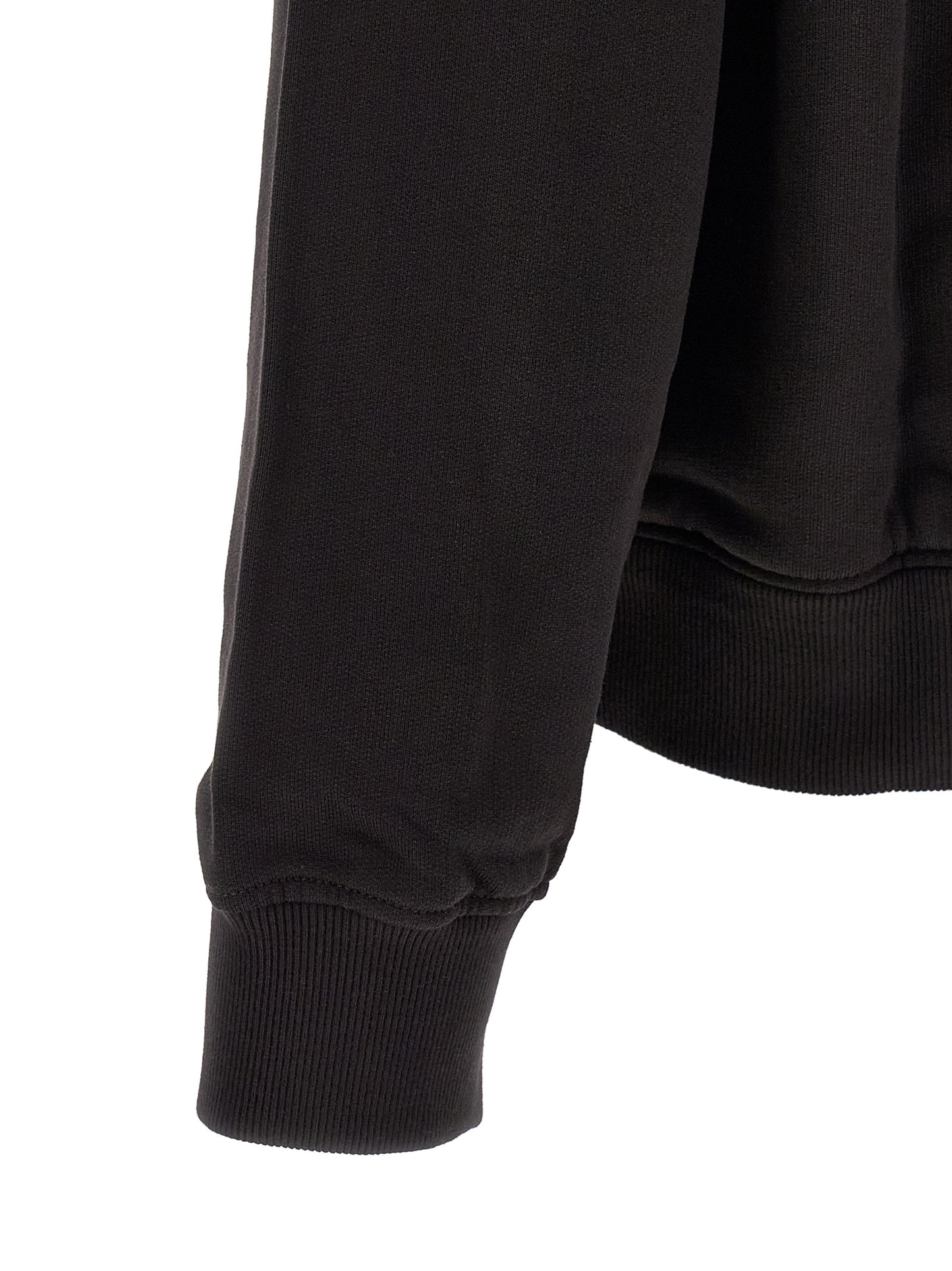 Black Cotton Sweatshirt