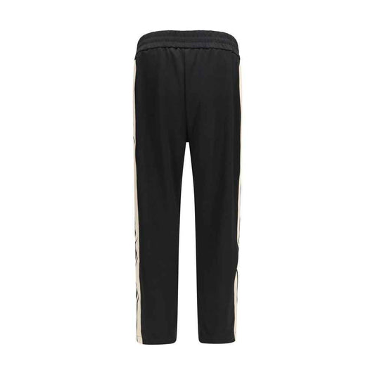 Black Polyester Joggers (Workout Pants)