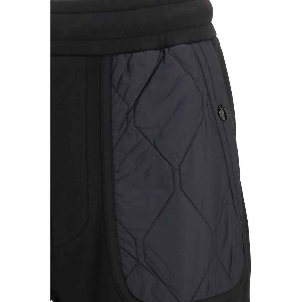Black Cotton Athletic Pants