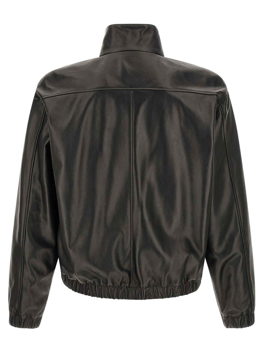 Black Lamb Leather Leather Jacket