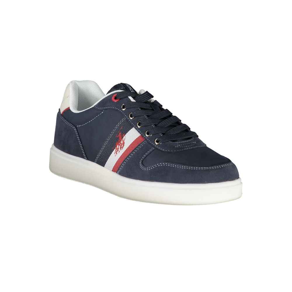 Blue Polyurethane Men's Sneaker