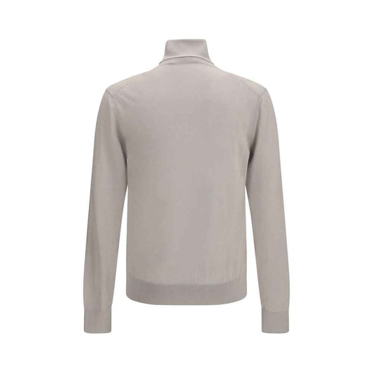 Beige Cashmere Turtleneck