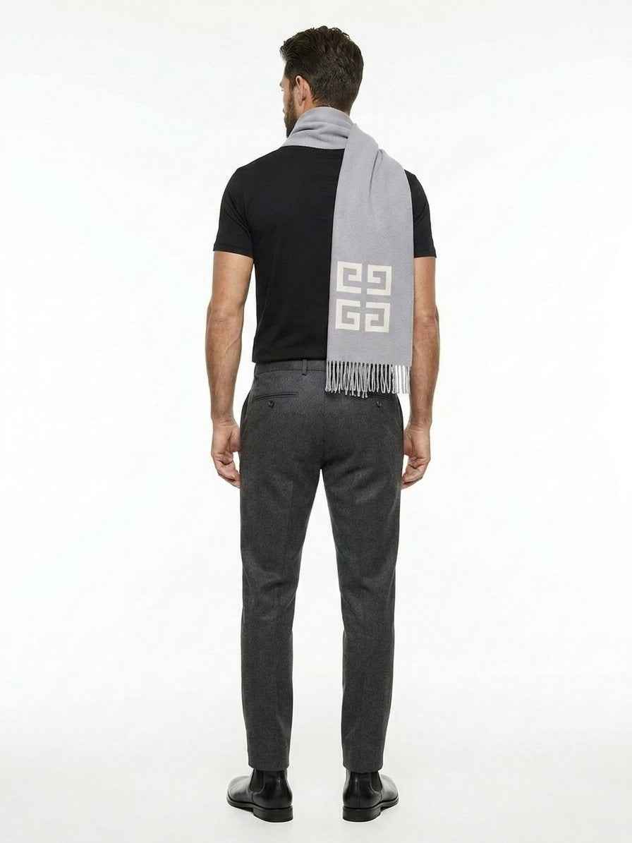 Bicolor Virgin Wool Scarf