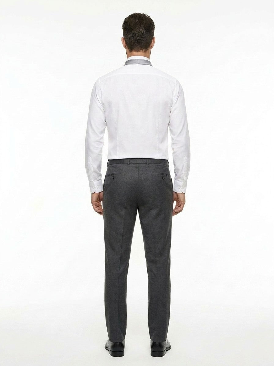 Gray Silk Tie