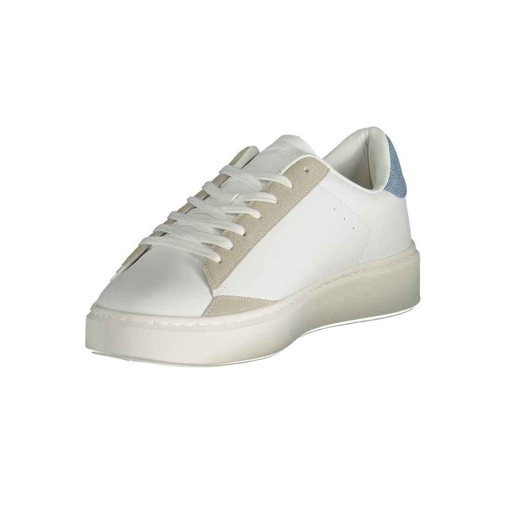 White Polyurethane Men's Sneaker