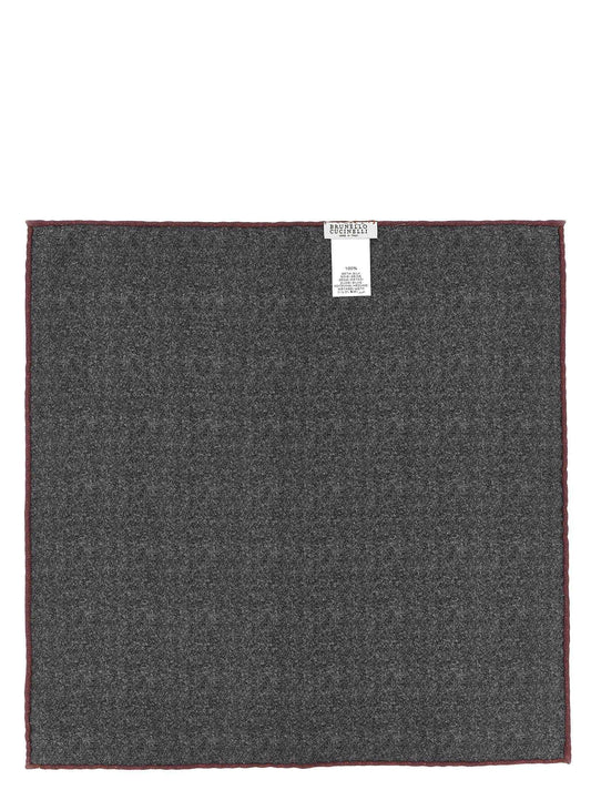 Gray Silk Pocket Square