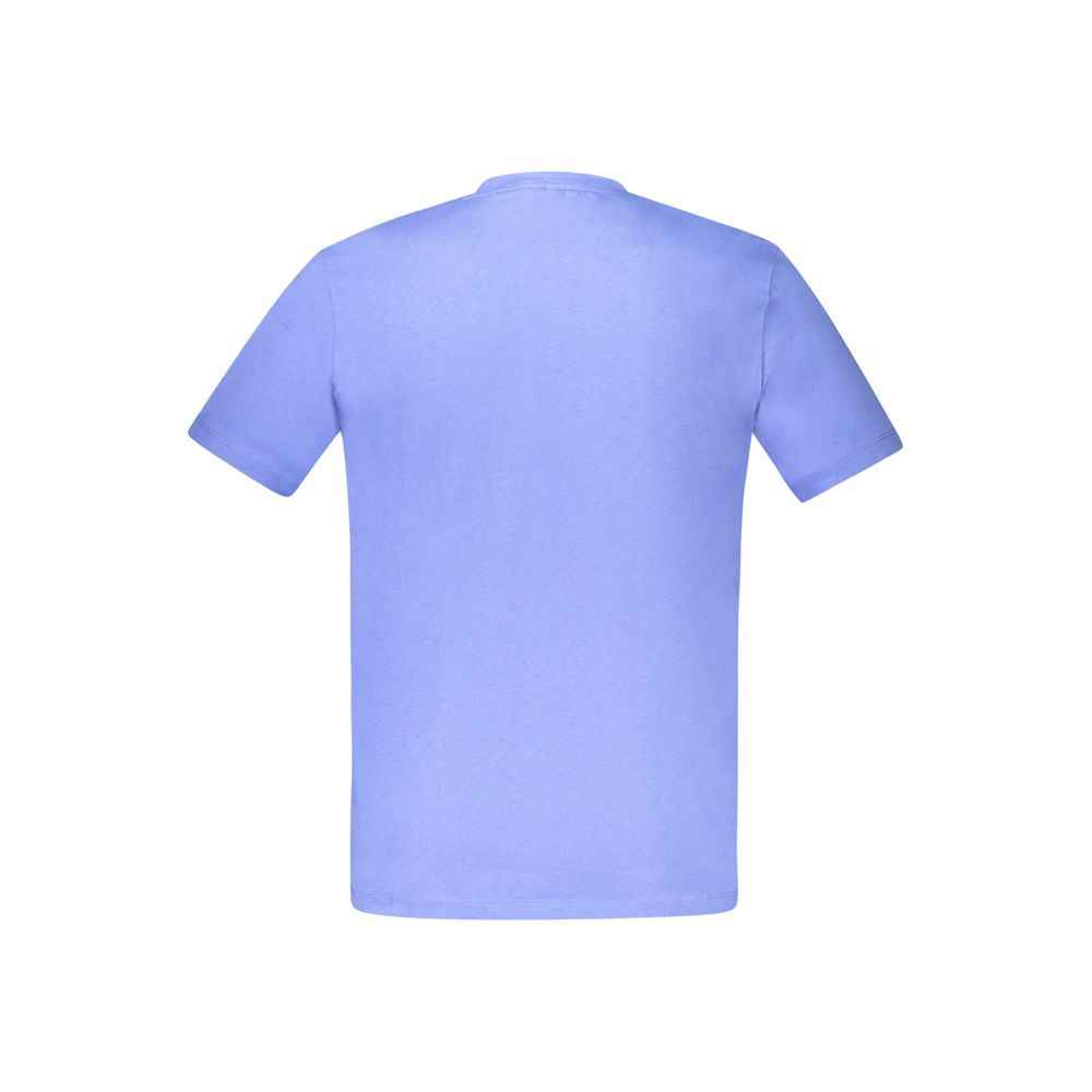 Blue Cotton Men's T-Shirt