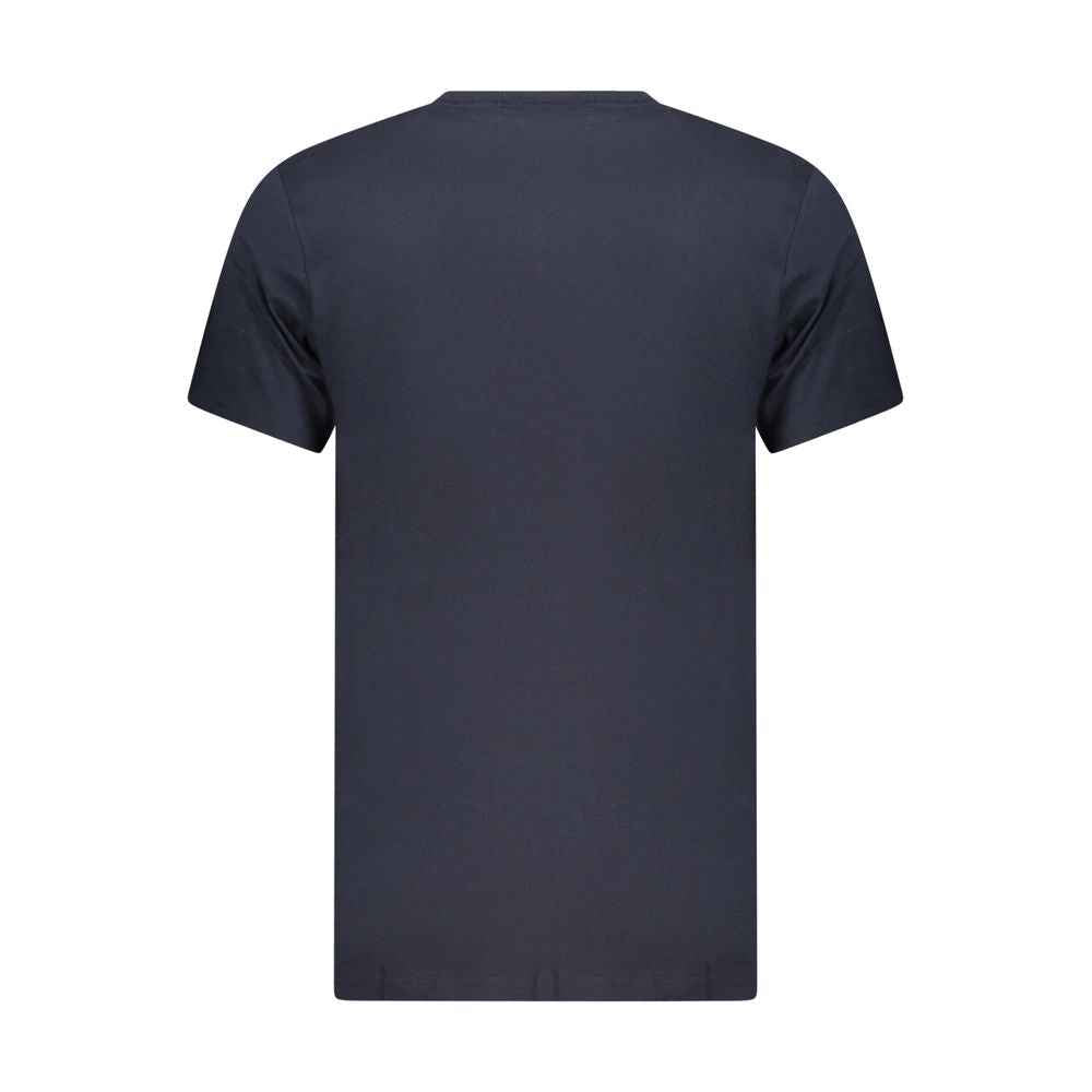 Blue Cotton Men's T-Shirt