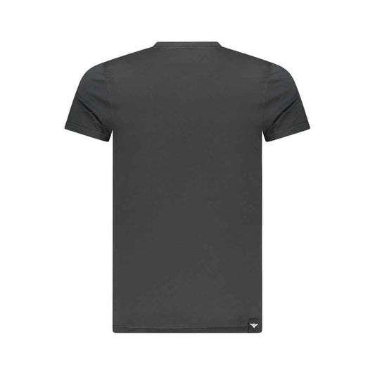 Black Cotton Men's T-Shirt
