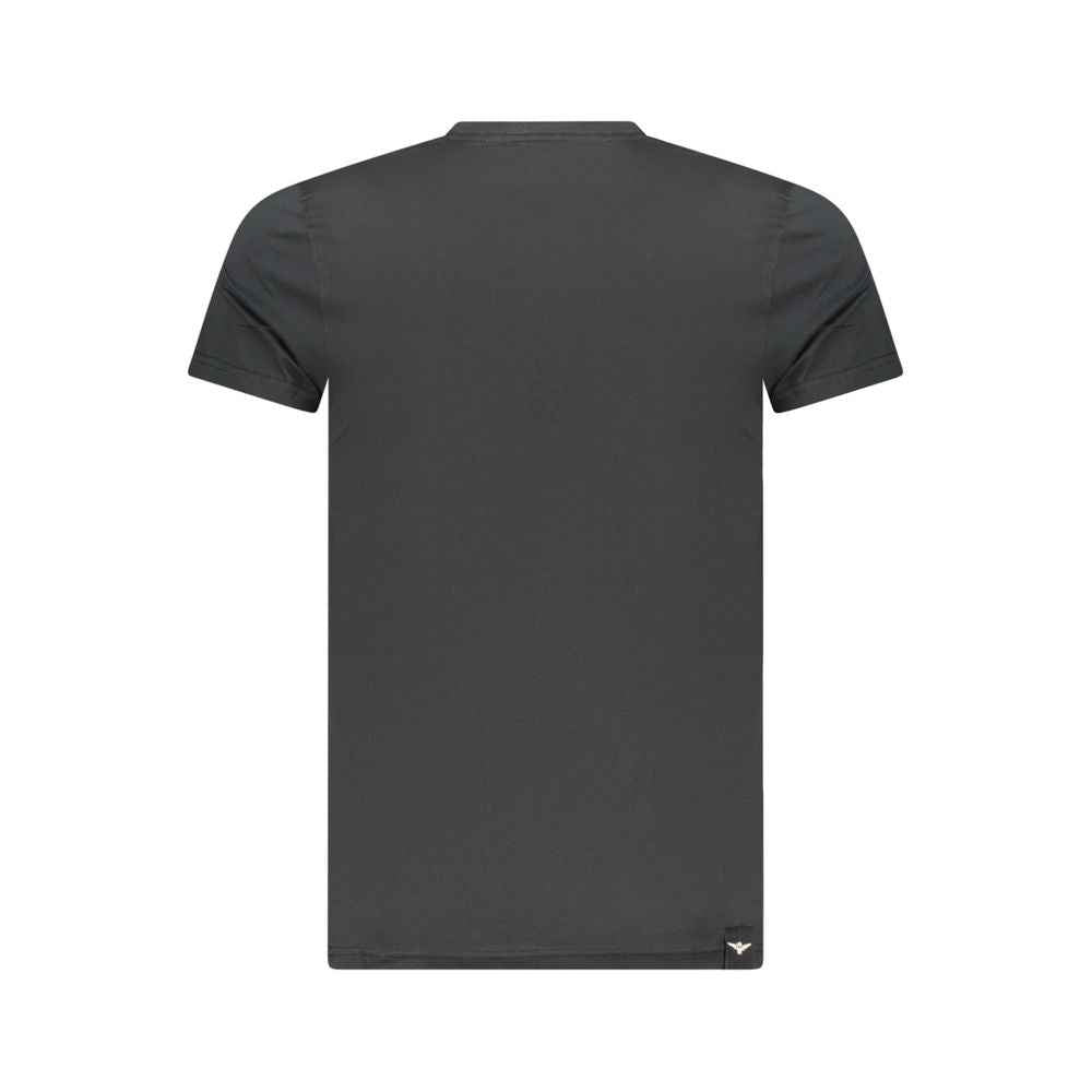 Black Cotton Men's T-Shirt