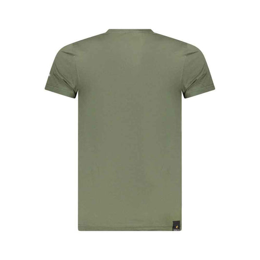 Green Cotton Men's T-Shirt