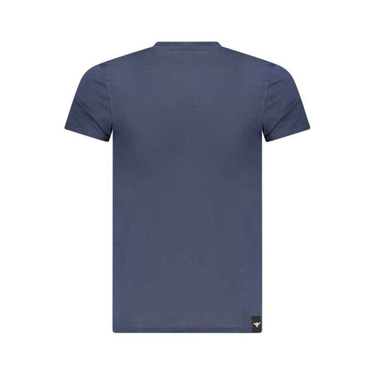 Blue Cotton Men's T-Shirt