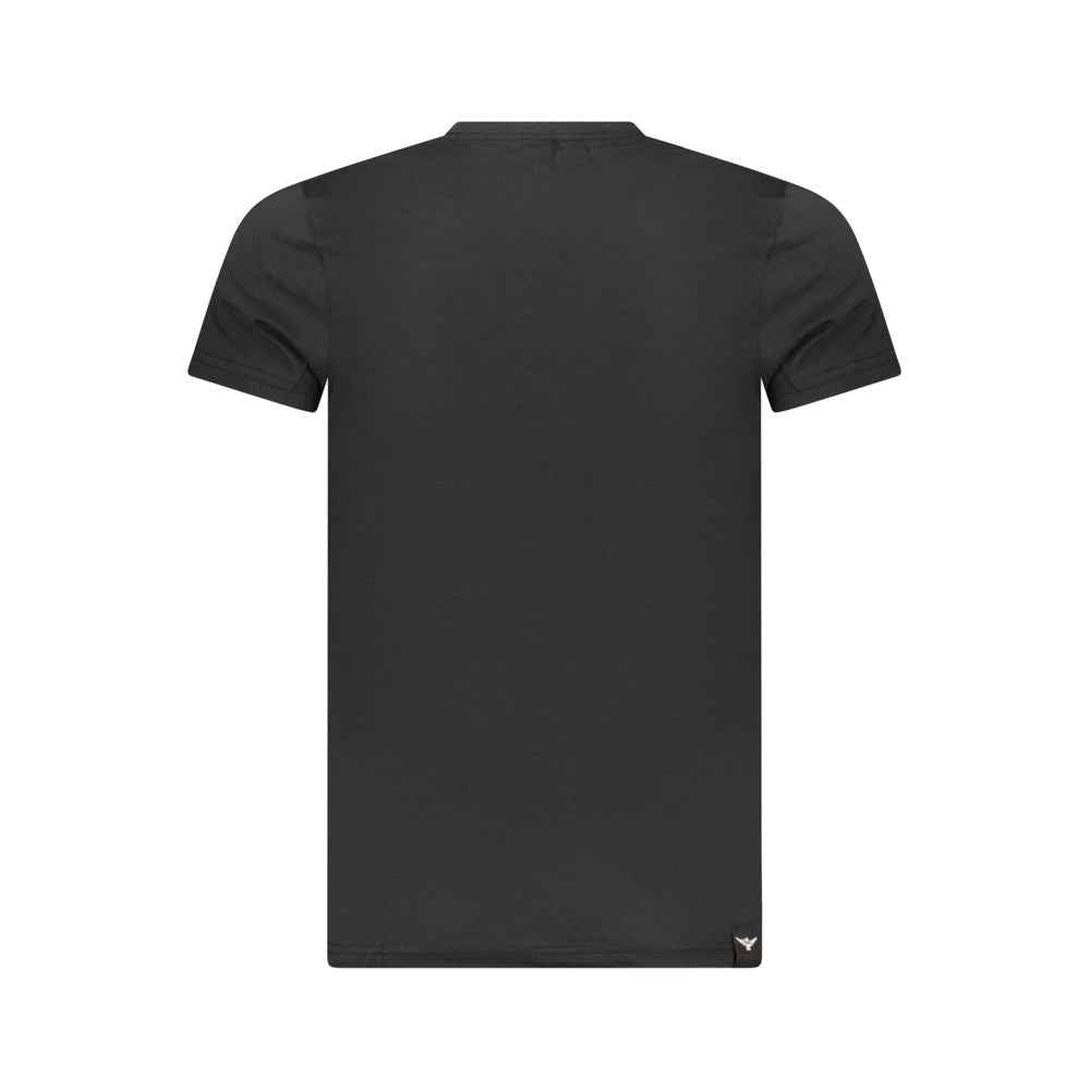Black Cotton Men's T-Shirt