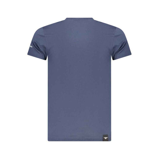 Blue Cotton Men's T-Shirt