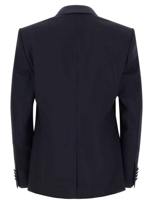 Blue Virgin Wool Two-Piece Suit
