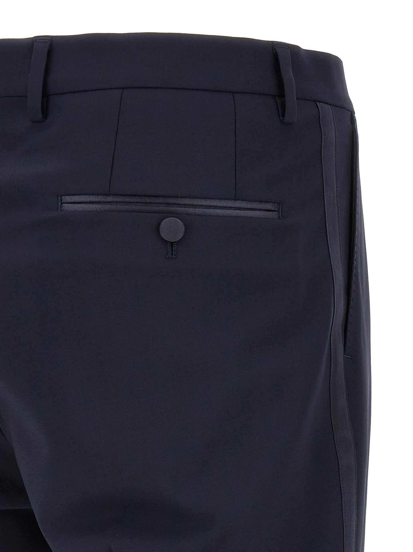 Blue Virgin Wool Two-Piece Suit
