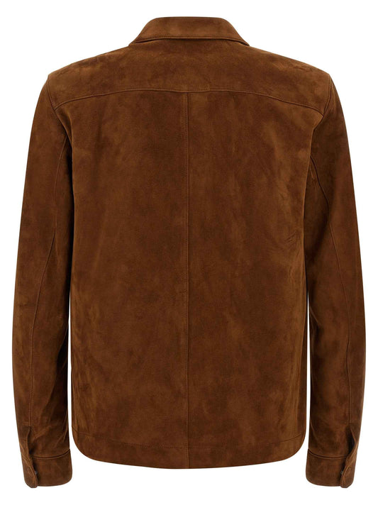 Brown Lamb Leather Leather Jacket