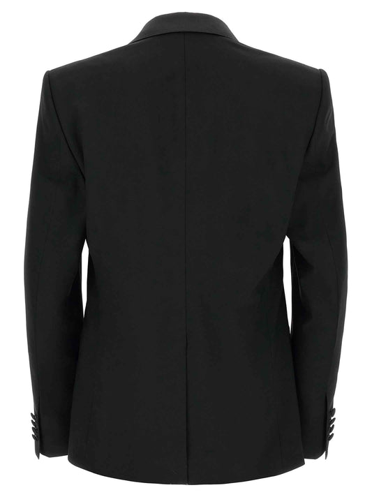 Black Virgin Wool Two-Piece Suit