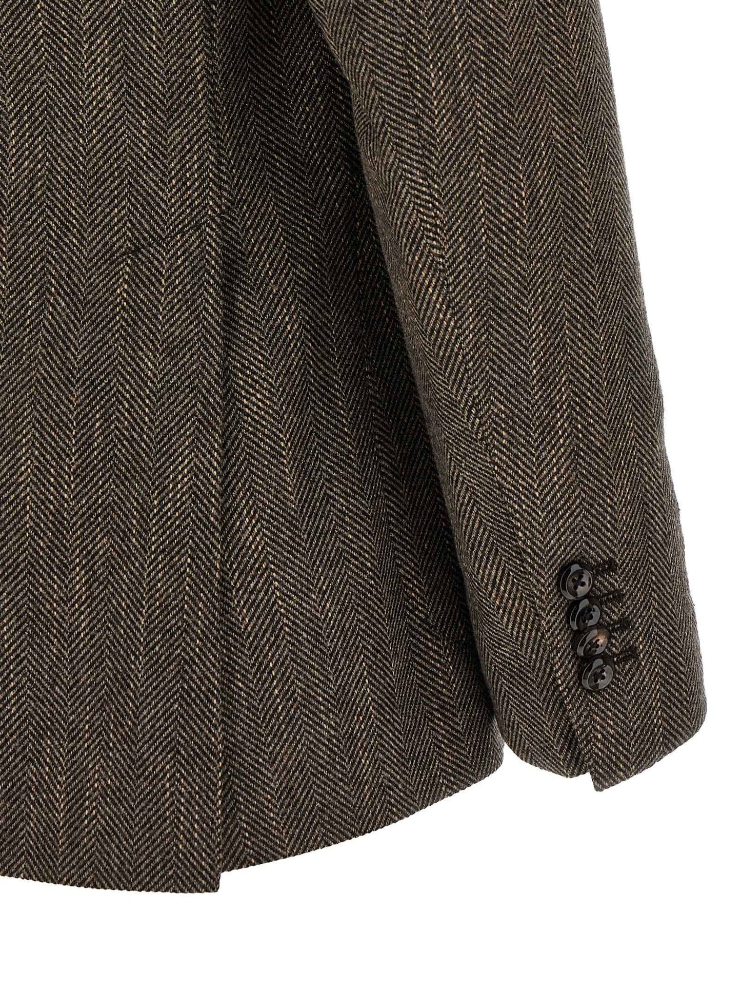 Brown Virgin Wool Blazer