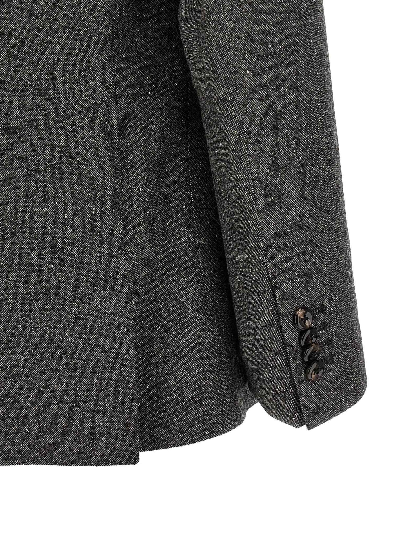 Gray Virgin Wool Blazer