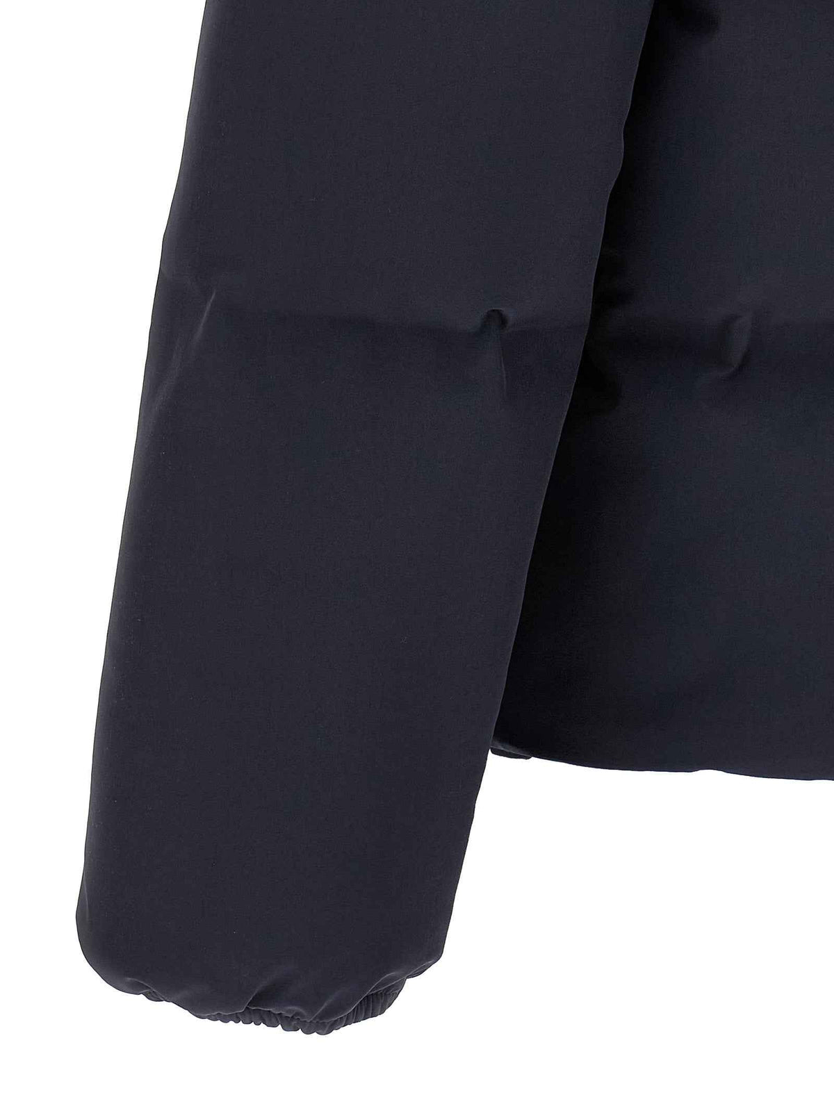 Blue Polyamide Full-Length Jacket