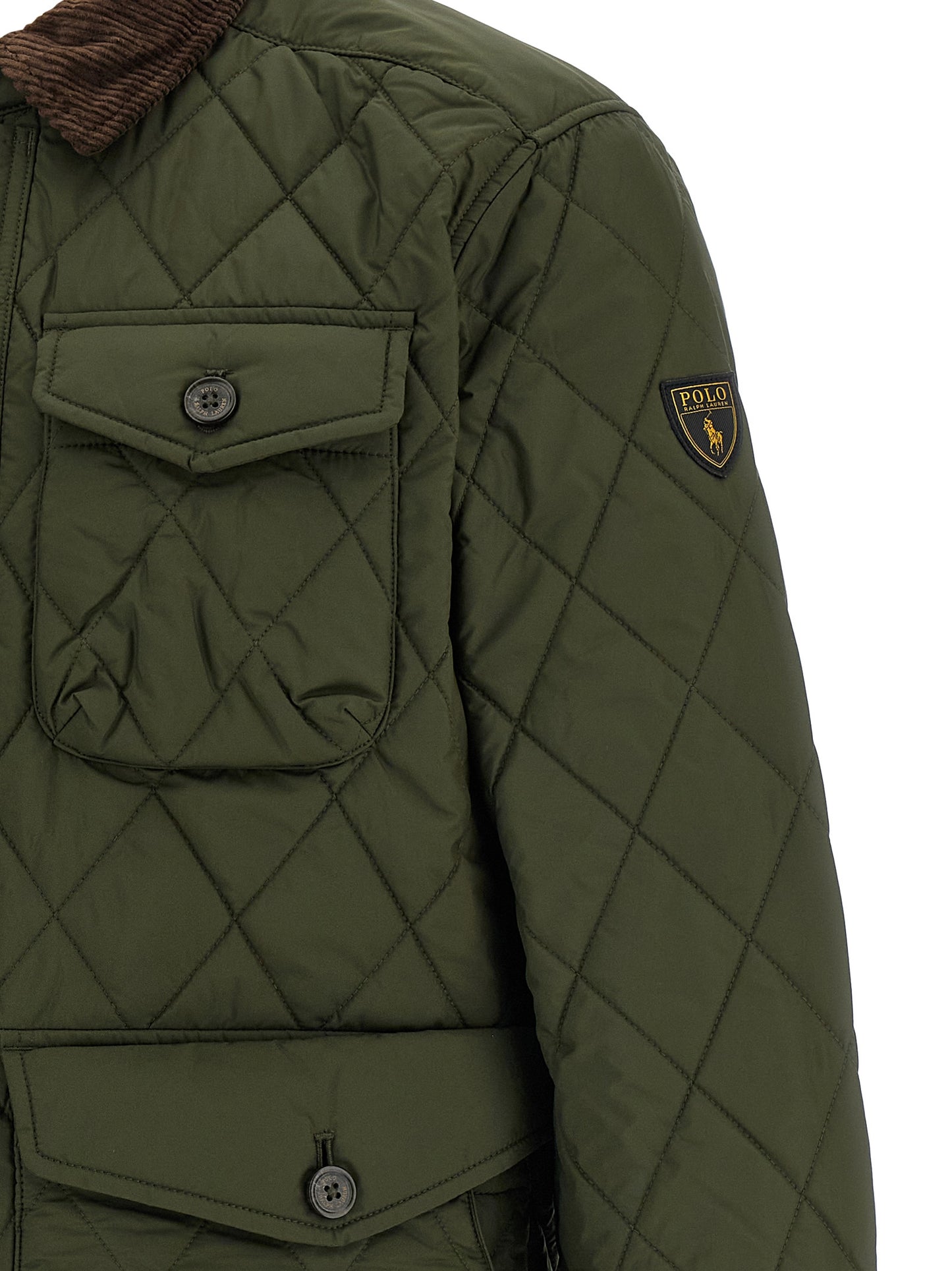 Bicolor Polyester Full-Length Jacket