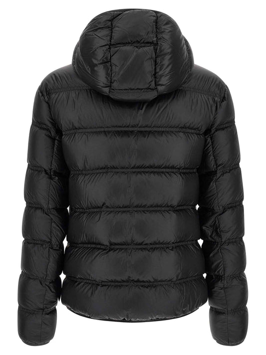 Black Polyamide Full-Length Jacket