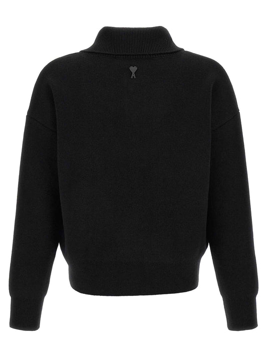 Black Wool Cardigan
