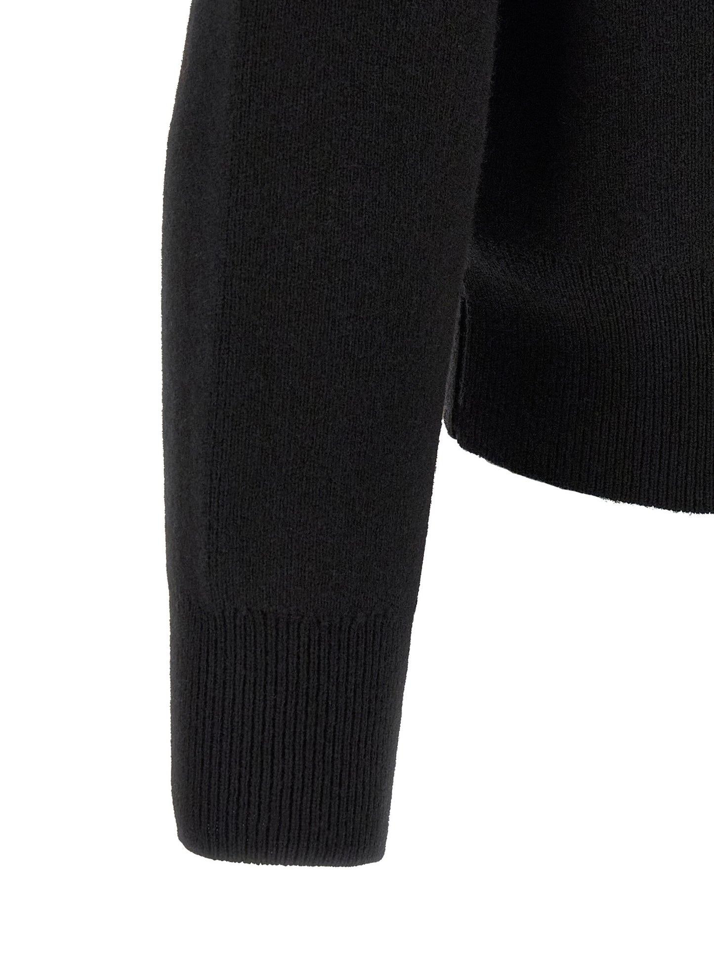 Black Wool Cardigan