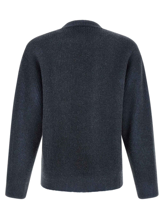 Blue Wool Cardigan
