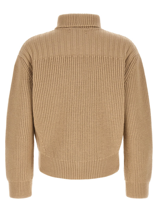 Beige Wool Cardigan