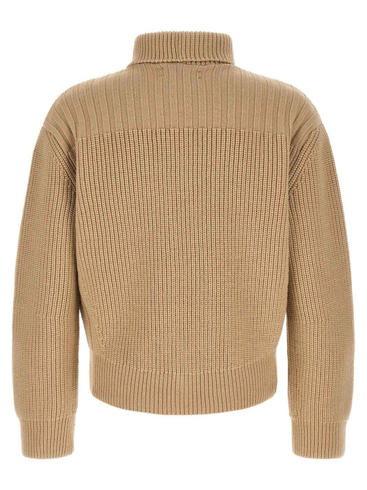 Beige Wool Cardigan