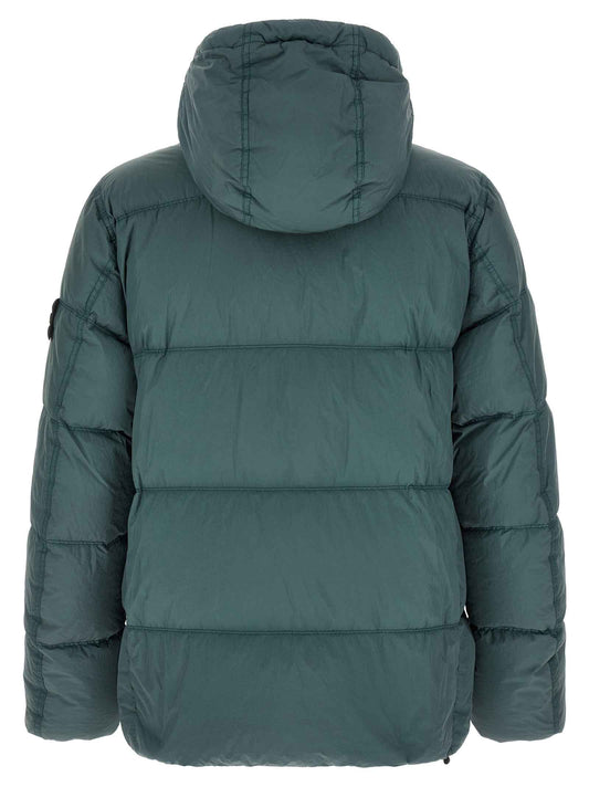 Bicolor Polyamide Full-Length Jacket