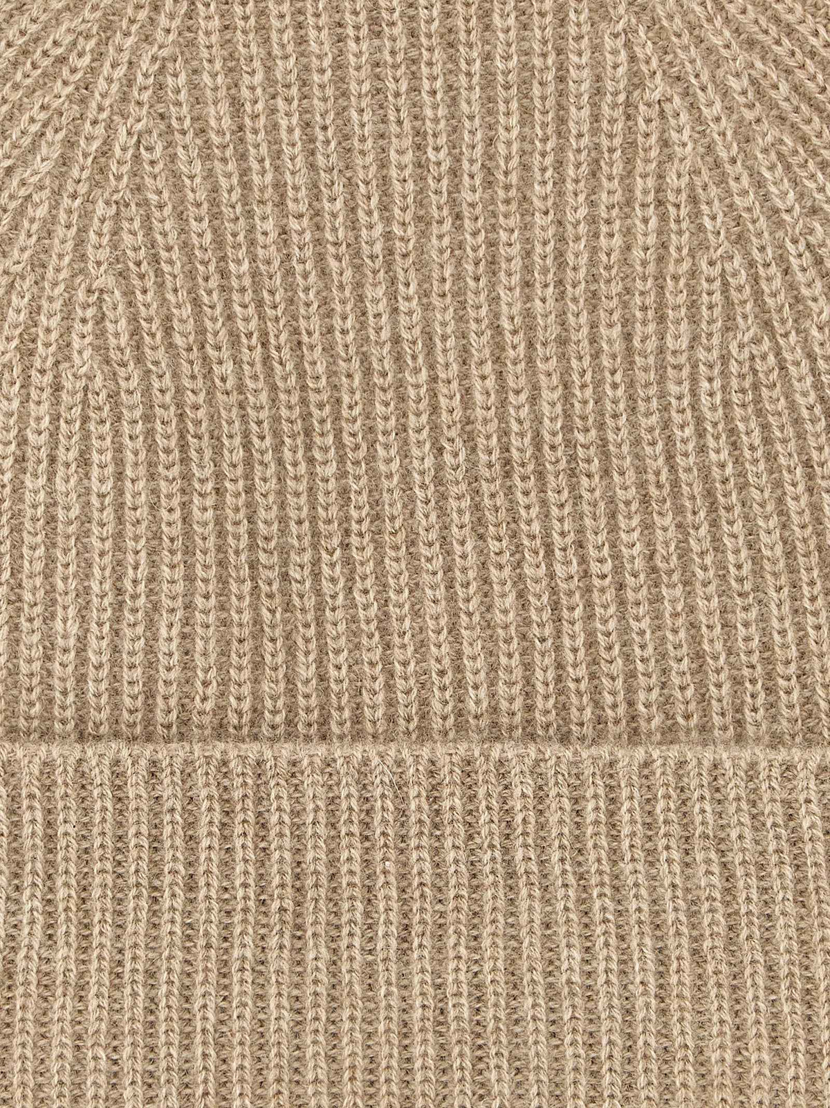 Beige Cashmere Beanie