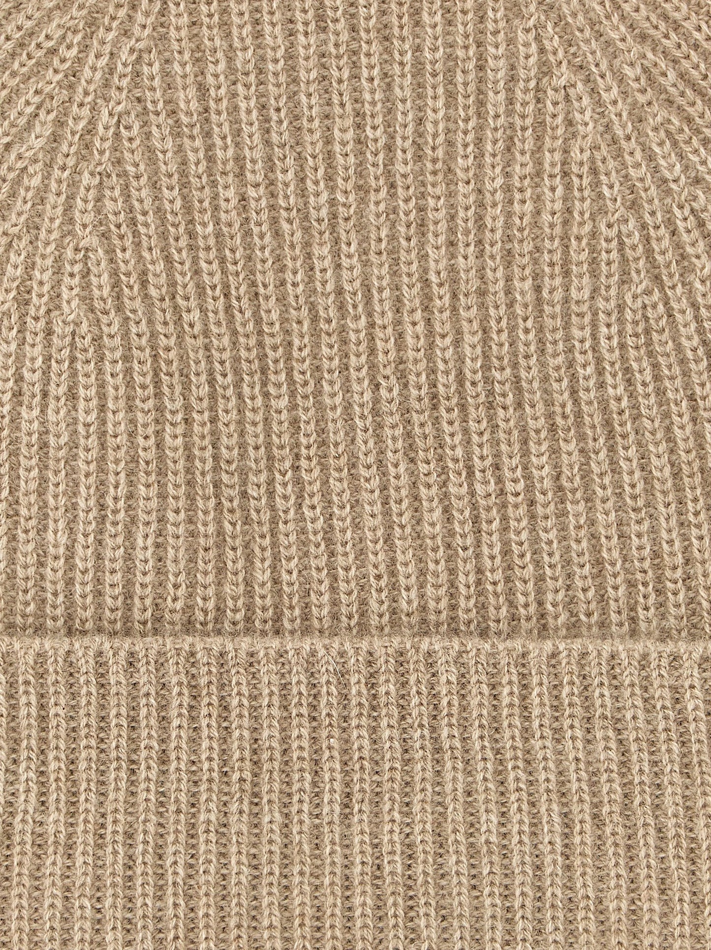 Beige Cashmere Beanie