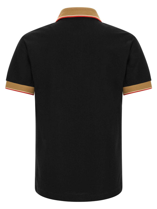 Black Cotton Polo Shirt