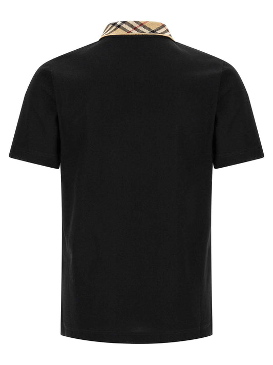 Black Cotton Polo Shirt