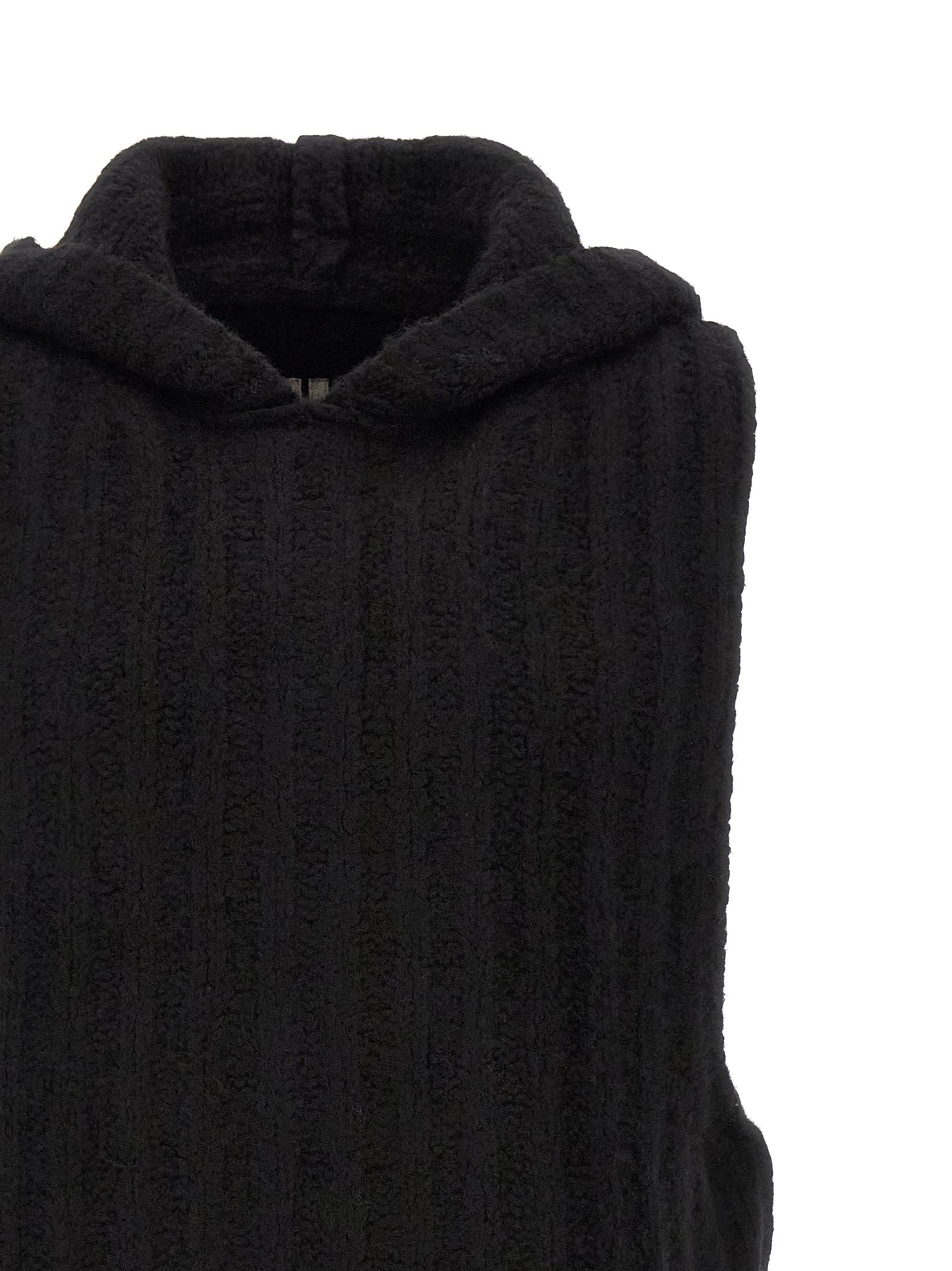 Black Cashmere Sleeveles Sweater