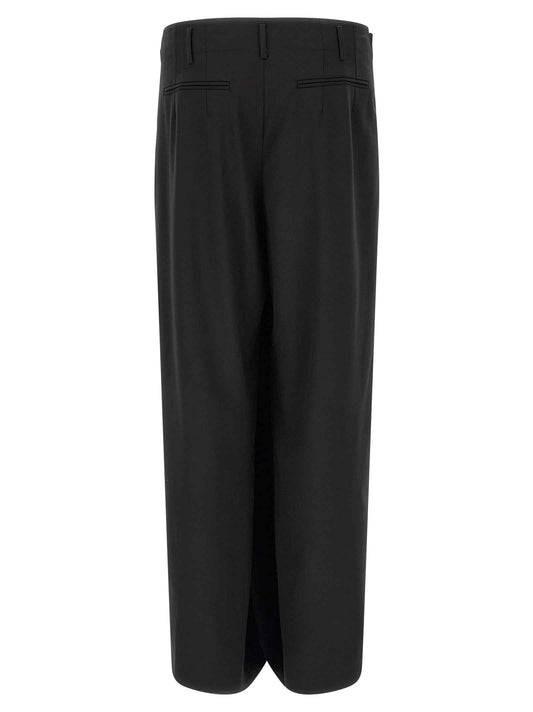 Black Virgin Wool Dress Pants