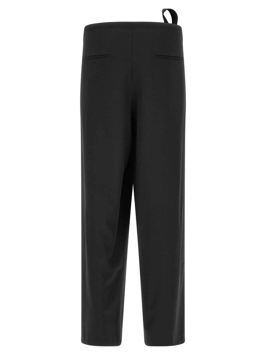 Black Virgin Wool Dress Pants
