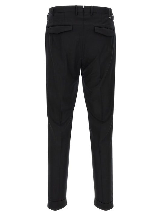 Black Virgin Wool Dress Pants