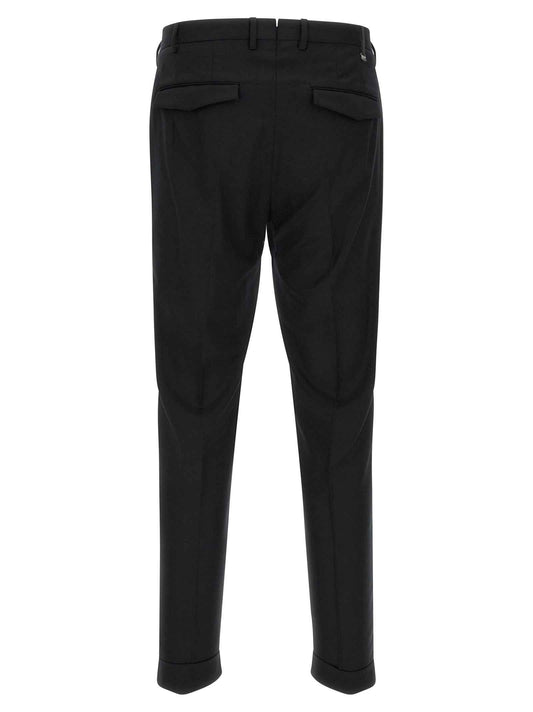 Black Virgin Wool Dress Pants