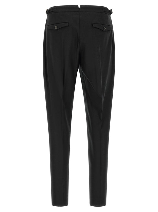 Black Virgin Wool Dress Pants