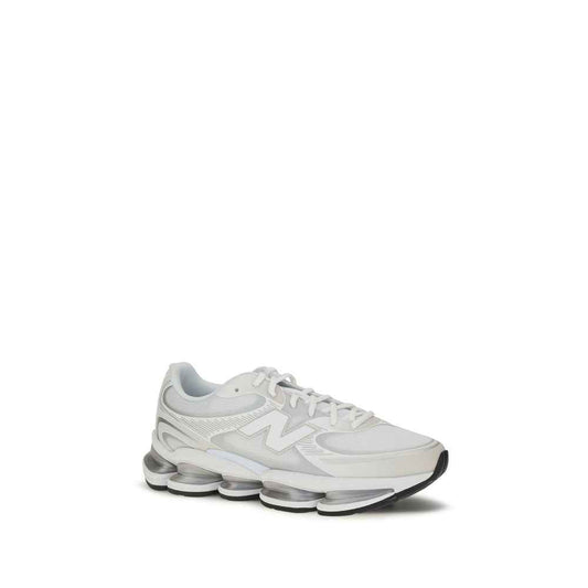 White Polyamide Athletic Sneakers