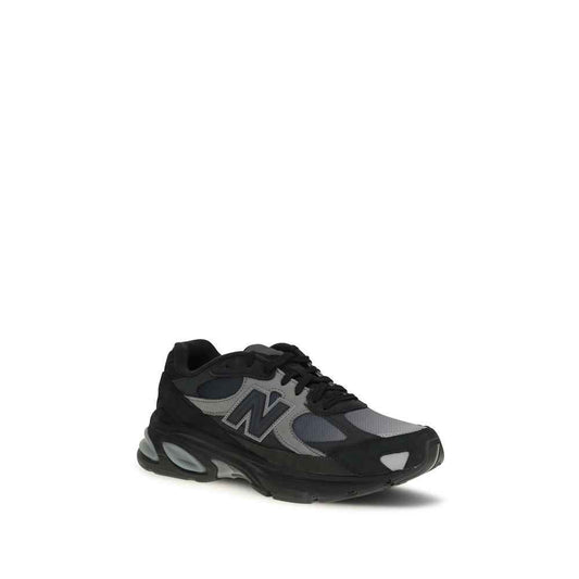 Black Recycled Polyester Athletic Sneakers