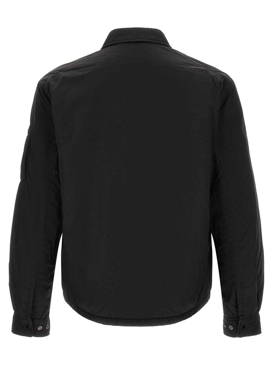 Black Polyamide Full-Length Jacket