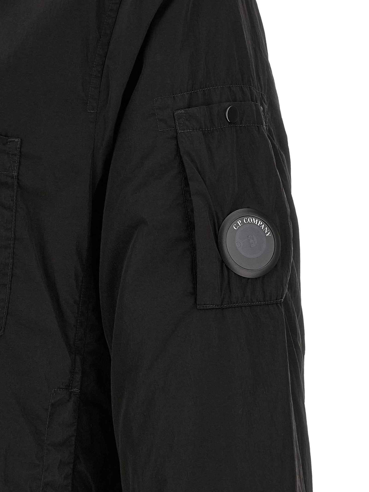 Black Polyamide Full-Length Jacket