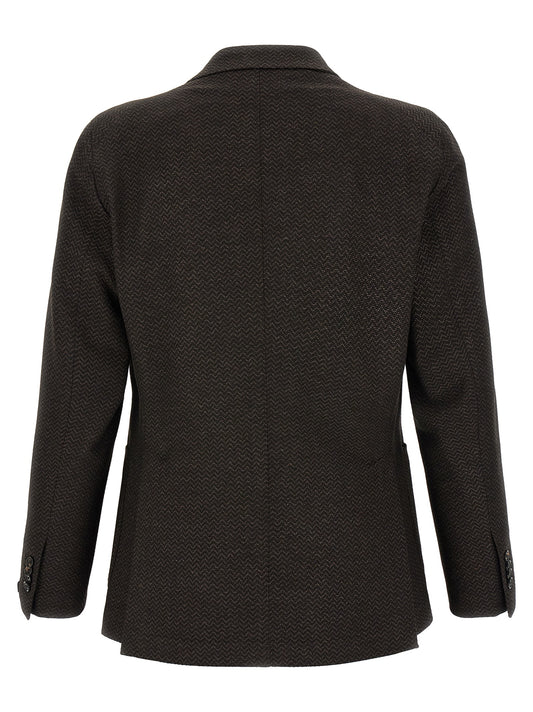 Brown Virgin Wool Blazer